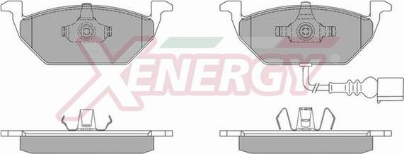 AP XENERGY X40664 - Kit de plaquettes de frein, frein à disque cwaw.fr