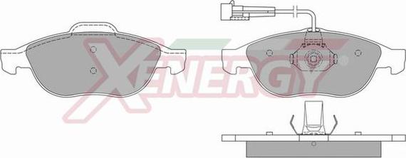 AP XENERGY X40666 - Kit de plaquettes de frein, frein à disque cwaw.fr