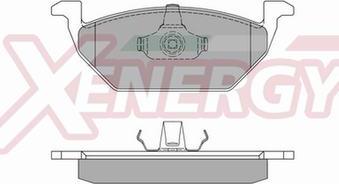 AP XENERGY X40662 - Kit de plaquettes de frein, frein à disque cwaw.fr