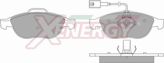 AP XENERGY X40667 - Kit de plaquettes de frein, frein à disque cwaw.fr