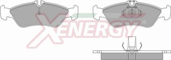 AP XENERGY X40628 - Kit de plaquettes de frein, frein à disque cwaw.fr