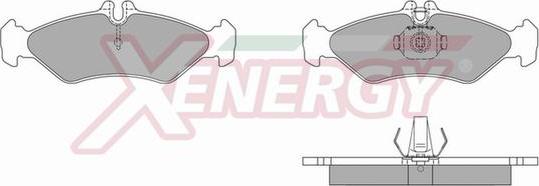 AP XENERGY X40627 - Kit de plaquettes de frein, frein à disque cwaw.fr