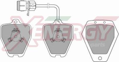 AP XENERGY X40670 - Kit de plaquettes de frein, frein à disque cwaw.fr