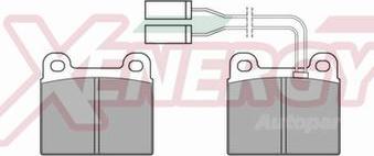 AP XENERGY X40156 - Kit de plaquettes de frein, frein à disque cwaw.fr