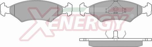 AP XENERGY X40101 - Kit de plaquettes de frein, frein à disque cwaw.fr