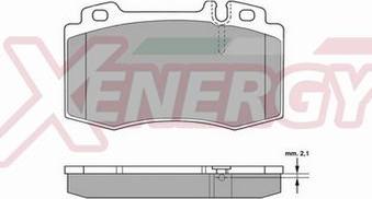 AP XENERGY X40855 - Kit de plaquettes de frein, frein à disque cwaw.fr