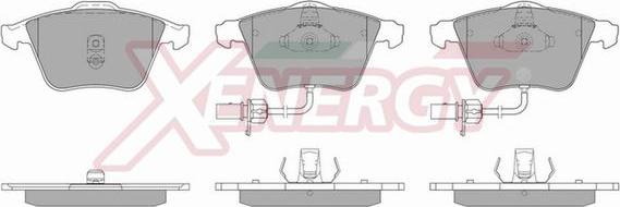 AP XENERGY X40858 - Kit de plaquettes de frein, frein à disque cwaw.fr