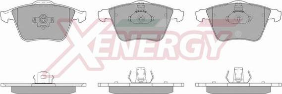 AP XENERGY X40861 - Kit de plaquettes de frein, frein à disque cwaw.fr