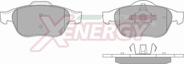 AP XENERGY X40817 - Kit de plaquettes de frein, frein à disque cwaw.fr