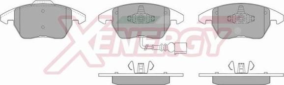 AP XENERGY X40888 - Kit de plaquettes de frein, frein à disque cwaw.fr