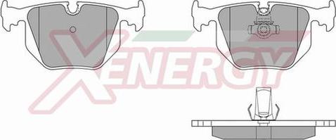 AP XENERGY X40883 - Kit de plaquettes de frein, frein à disque cwaw.fr