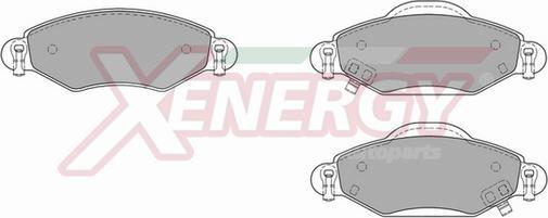 AP XENERGY X40829 - Kit de plaquettes de frein, frein à disque cwaw.fr