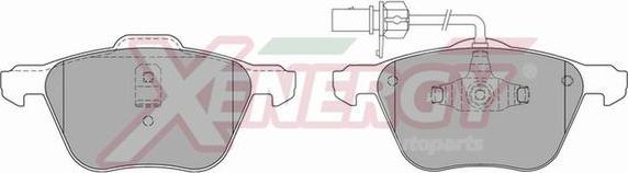 AP XENERGY X40824 - Kit de plaquettes de frein, frein à disque cwaw.fr