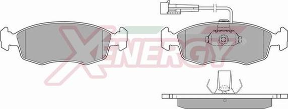 AP XENERGY X40240 - Kit de plaquettes de frein, frein à disque cwaw.fr