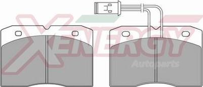 AP XENERGY X40208 - Kit de plaquettes de frein, frein à disque cwaw.fr