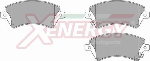 AP XENERGY X40796 - Kit de plaquettes de frein, frein à disque cwaw.fr