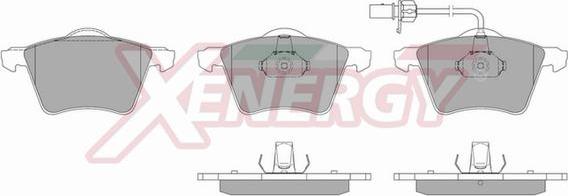 AP XENERGY X40730 - Kit de plaquettes de frein, frein à disque cwaw.fr