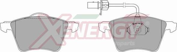 AP XENERGY X40728 - Kit de plaquettes de frein, frein à disque cwaw.fr