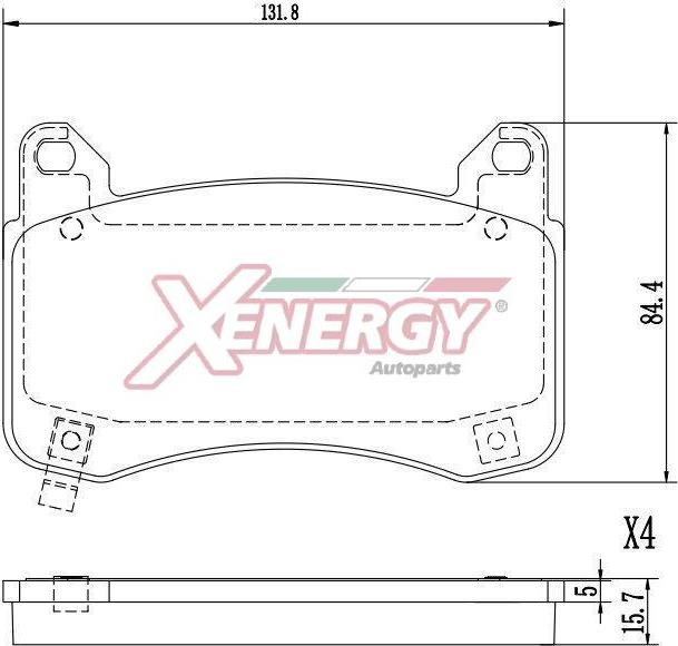 AP XENERGY X41432 - Kit de plaquettes de frein, frein à disque cwaw.fr