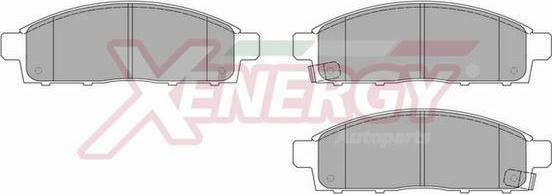 AP XENERGY X41063 - Kit de plaquettes de frein, frein à disque cwaw.fr