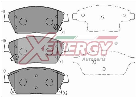 AP XENERGY X41078 - Kit de plaquettes de frein, frein à disque cwaw.fr