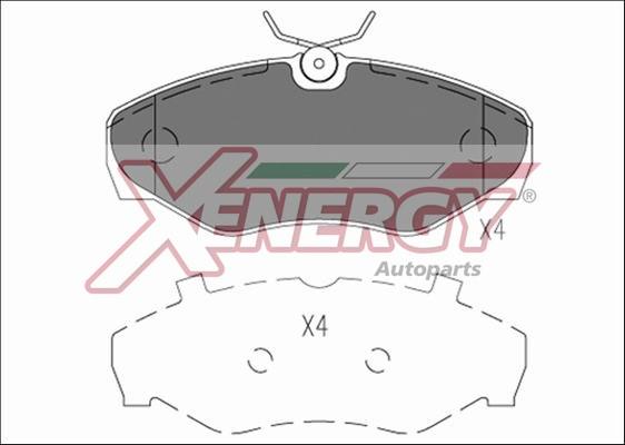 AP XENERGY X41198 - Kit de plaquettes de frein, frein à disque cwaw.fr