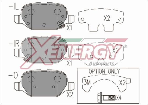 AP XENERGY X41193 - Kit de plaquettes de frein, frein à disque cwaw.fr