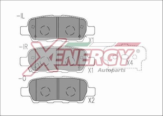 AP XENERGY X41192 - Kit de plaquettes de frein, frein à disque cwaw.fr