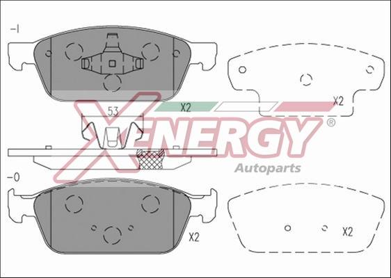 AP XENERGY X41197 - Kit de plaquettes de frein, frein à disque cwaw.fr