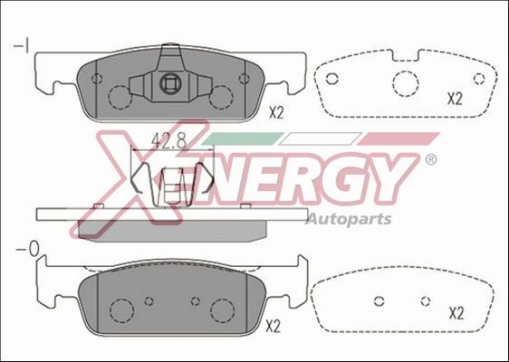 AP XENERGY X41169 - Kit de plaquettes de frein, frein à disque cwaw.fr