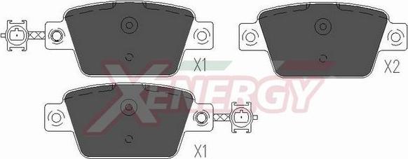 AP XENERGY X41164 - Kit de plaquettes de frein, frein à disque cwaw.fr