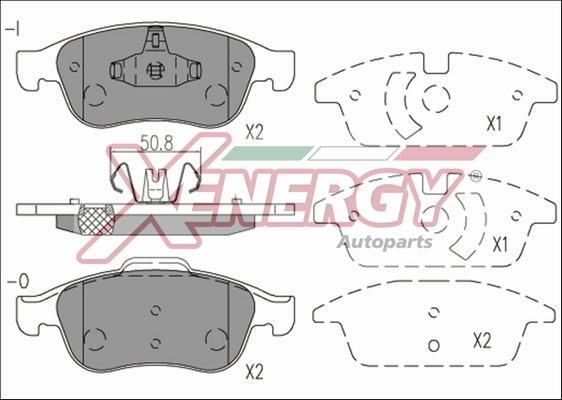 AP XENERGY X41168 - Kit de plaquettes de frein, frein à disque cwaw.fr