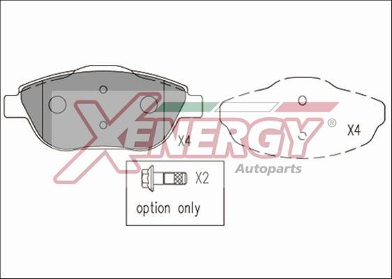 AP XENERGY X41167 - Kit de plaquettes de frein, frein à disque cwaw.fr