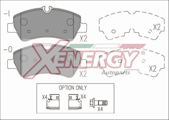 AP XENERGY X41184 - Kit de plaquettes de frein, frein à disque cwaw.fr