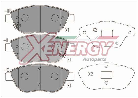 AP XENERGY X41186 - Kit de plaquettes de frein, frein à disque cwaw.fr