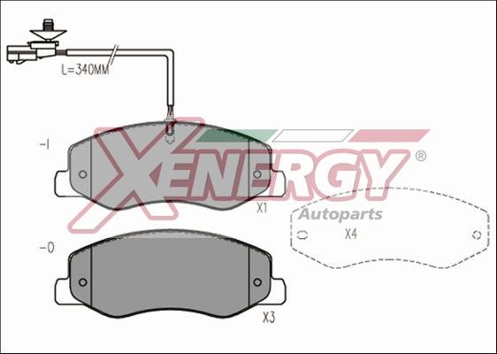 AP XENERGY X41180 - Kit de plaquettes de frein, frein à disque cwaw.fr