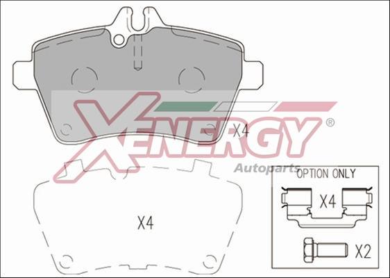 AP XENERGY X41188 - Kit de plaquettes de frein, frein à disque cwaw.fr