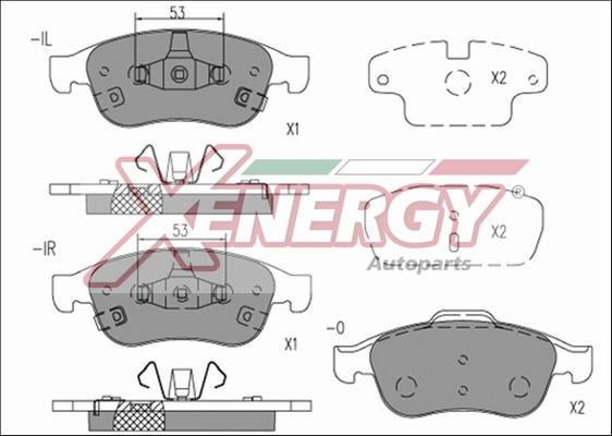 AP XENERGY X41174 - Kit de plaquettes de frein, frein à disque cwaw.fr