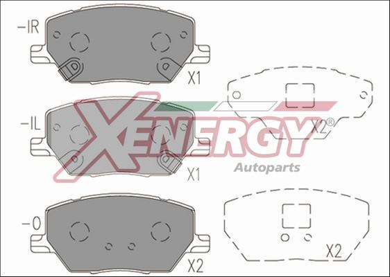 AP XENERGY X41175 - Kit de plaquettes de frein, frein à disque cwaw.fr