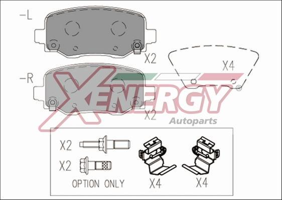 AP XENERGY X41176 - Kit de plaquettes de frein, frein à disque cwaw.fr