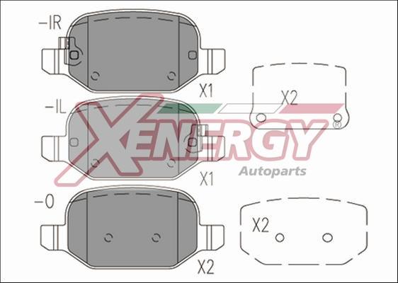 AP XENERGY X41171 - Kit de plaquettes de frein, frein à disque cwaw.fr