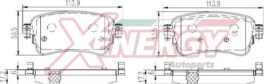 AP XENERGY X41394 - Kit de plaquettes de frein, frein à disque cwaw.fr