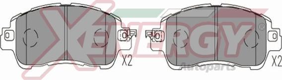 AP XENERGY X41346 - Kit de plaquettes de frein, frein à disque cwaw.fr