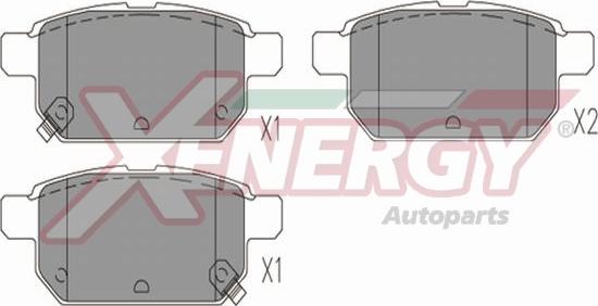 AP XENERGY X41354 - Kit de plaquettes de frein, frein à disque cwaw.fr