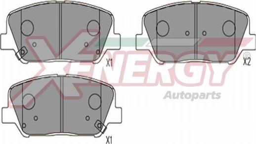 AP XENERGY X41358 - Kit de plaquettes de frein, frein à disque cwaw.fr