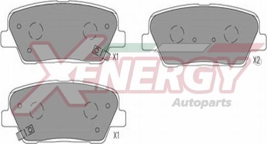 AP XENERGY X41353 - Kit de plaquettes de frein, frein à disque cwaw.fr