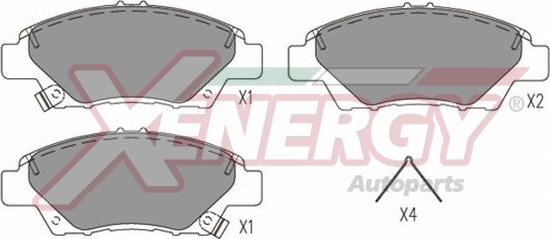 AP XENERGY X41352 - Kit de plaquettes de frein, frein à disque cwaw.fr