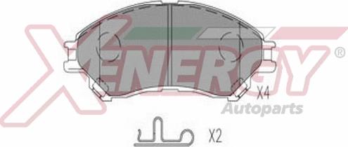 AP XENERGY X41363 - Kit de plaquettes de frein, frein à disque cwaw.fr