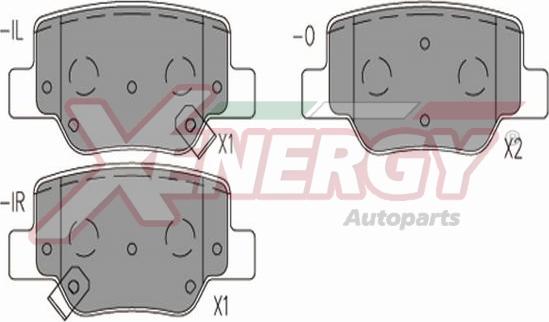 AP XENERGY X41314 - Kit de plaquettes de frein, frein à disque cwaw.fr