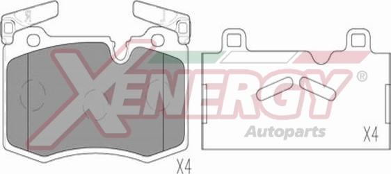 AP XENERGY X41310 - Kit de plaquettes de frein, frein à disque cwaw.fr